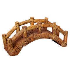 Aqua One Ornament Wooden Bridge 13.5wx5dx6cmh-1