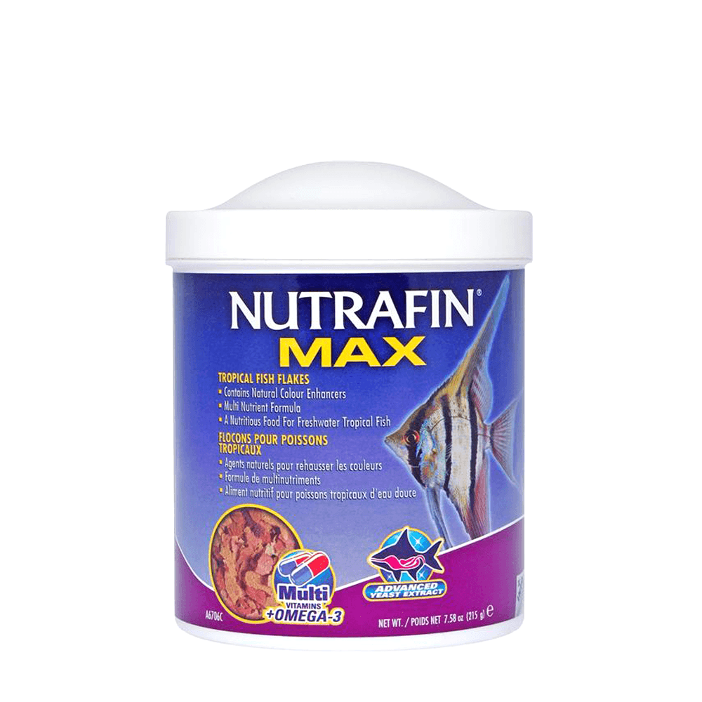 Nutrafin Max Tropical Fish Food Flakes 215g-1
