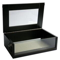 Reptile One S2M Vivarium 45x29x15cm 3mm W/ Tempered Glass Lid Matt Black-1
