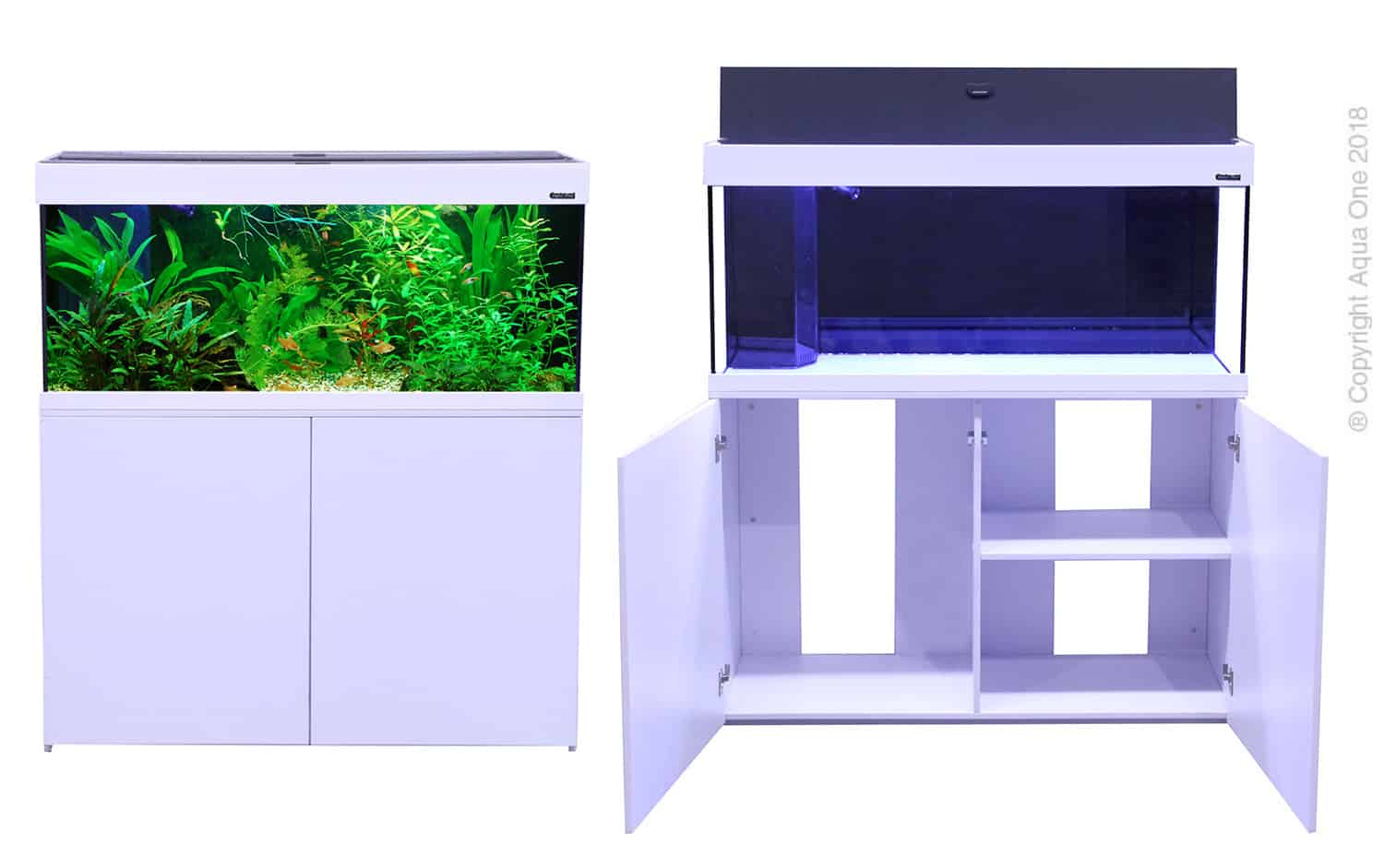Aquatica 240 Aquarium Set White