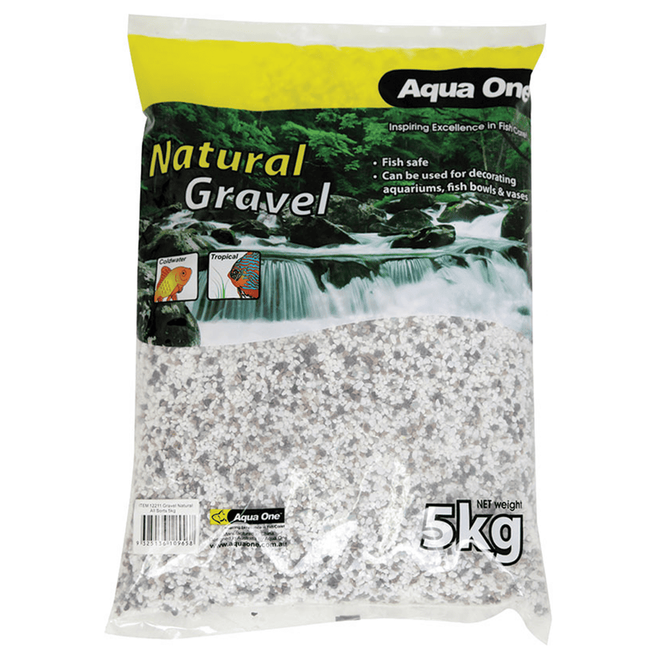 Aqua One Natural Gravel All Sorts 5kg