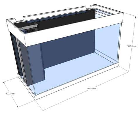 Aquatica 160 Aquarium Set White-3