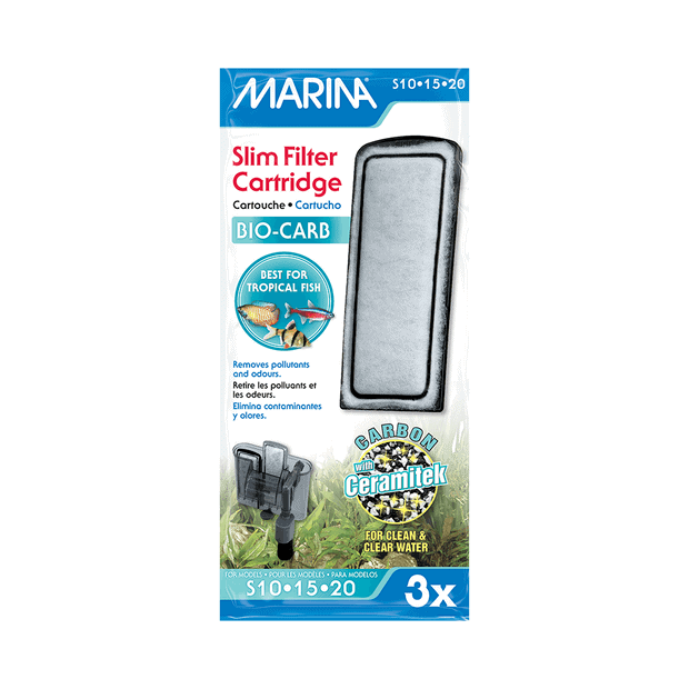Marina Slim Power Filter Bio Carb Replacement Carbon Cartridge-1