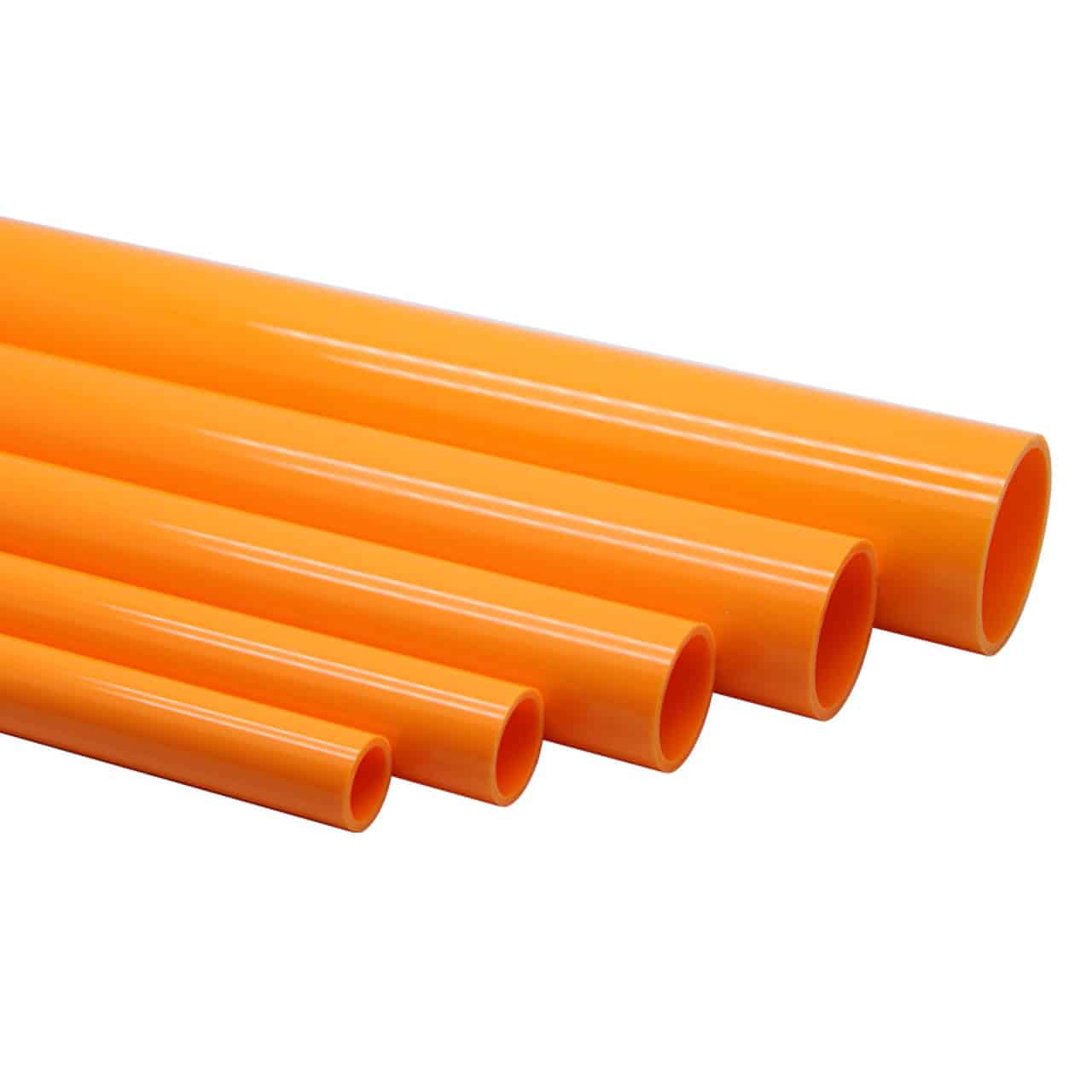 Orange DIN UPVC Pipe Per Metre-1
