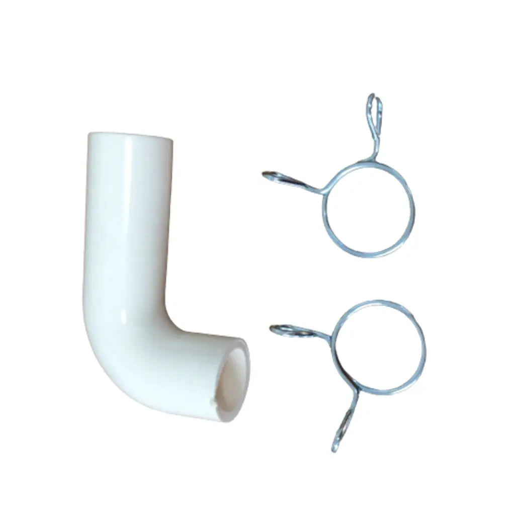 PondMAX Replacement PA10/PA20 White Outlet Elbow & Clamp