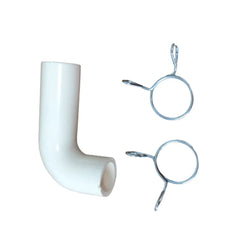 PondMAX Replacement PA10/PA20 White Outlet Elbow & Clamp-1