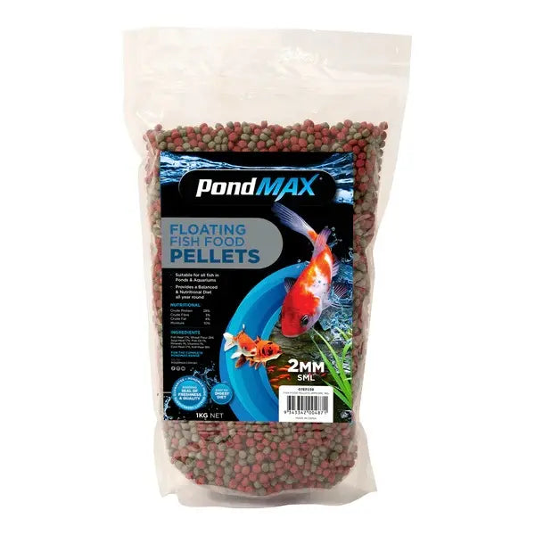 PondMAX Fish Food Pellets (2mm/Small) 1kg-1
