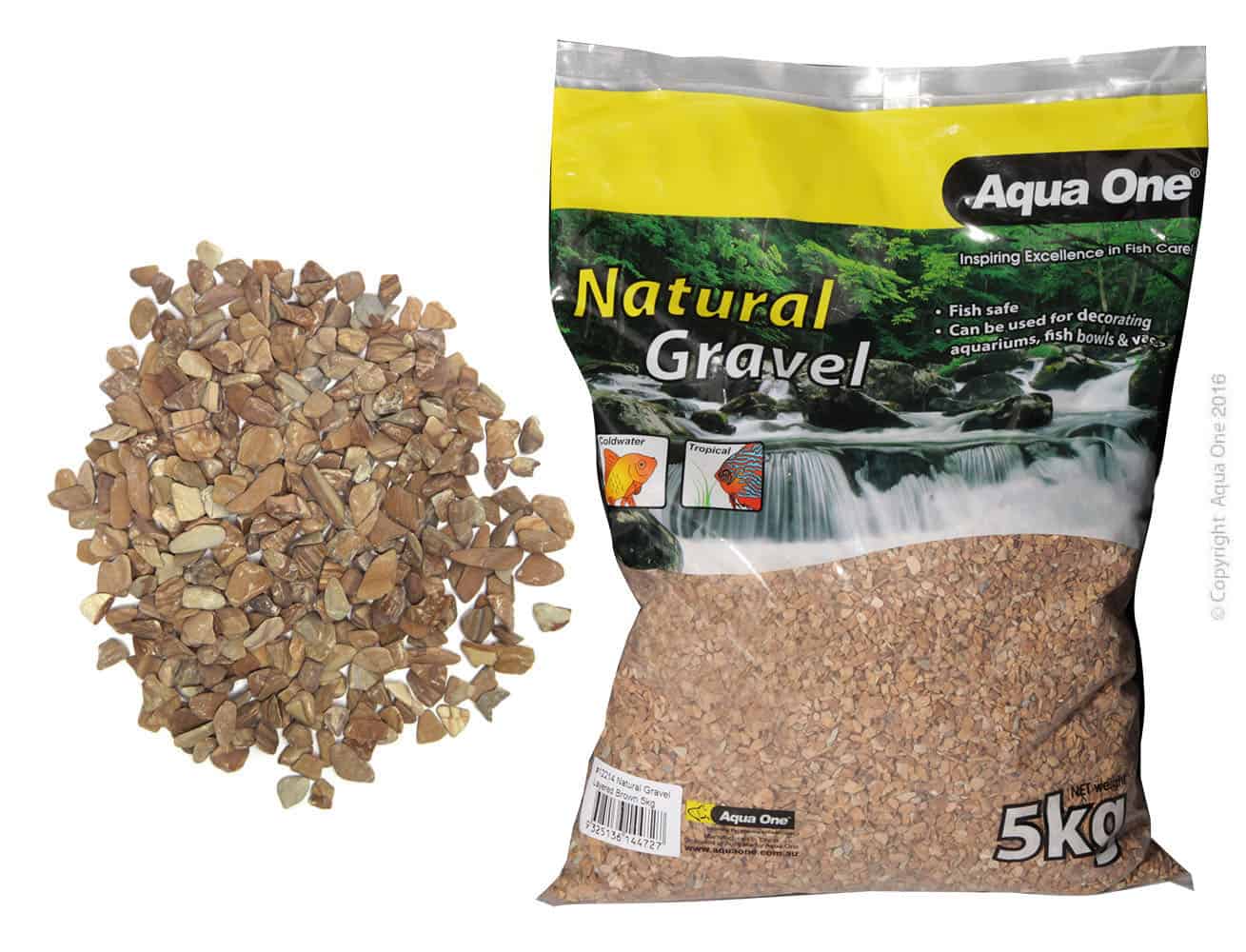 Aqua One Natural Gravel Layered Brown 5kg