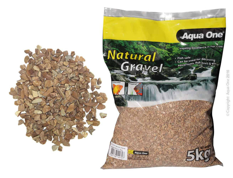 Aqua One Natural Gravel Layered Brown 5kg-1