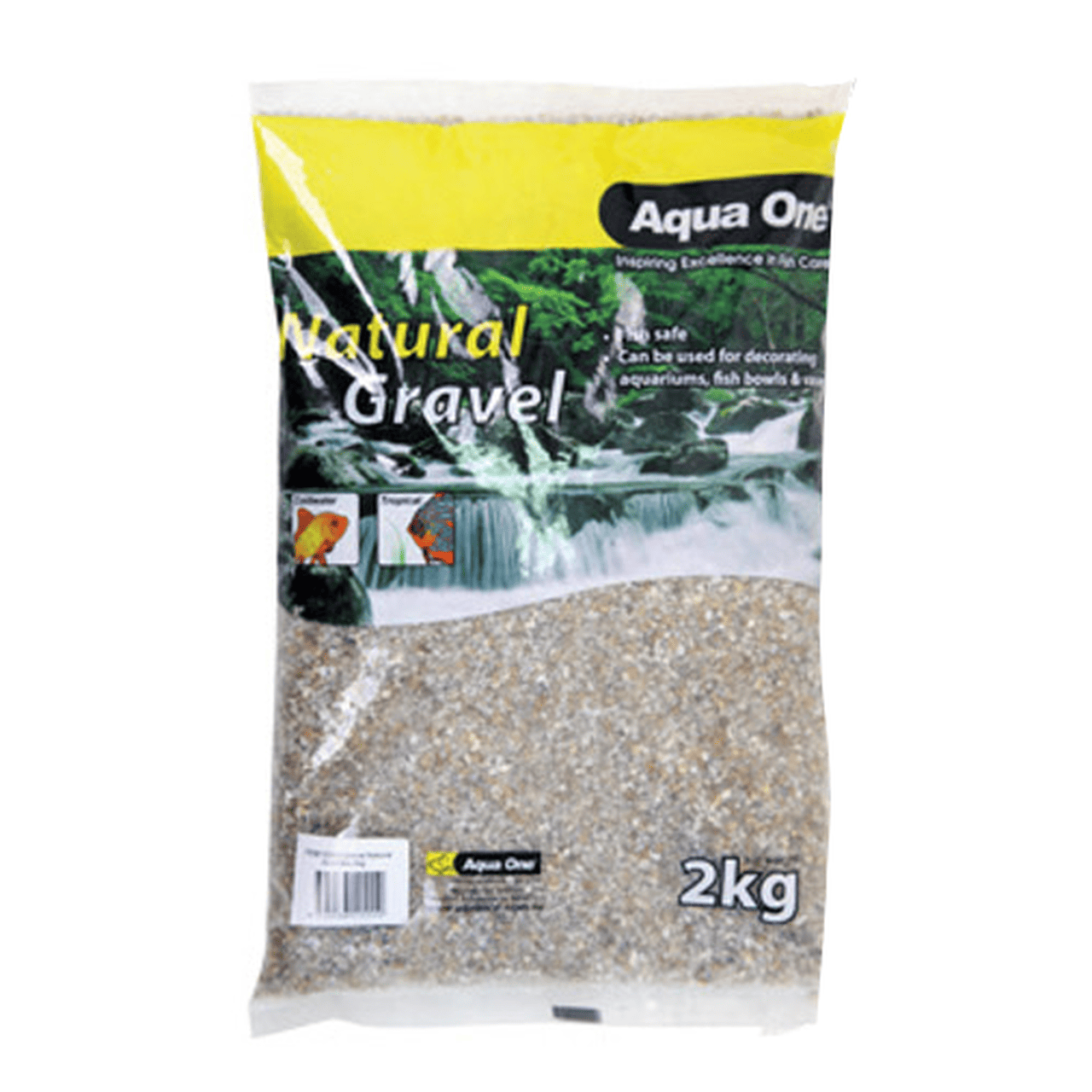 Aqua One Natural Gravel Gold Mix 2kg-1