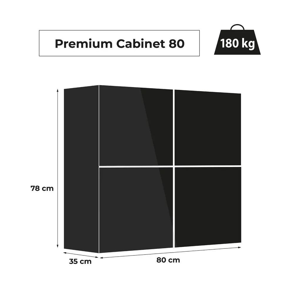 Aquael Premium 80 Black Cabinet-5
