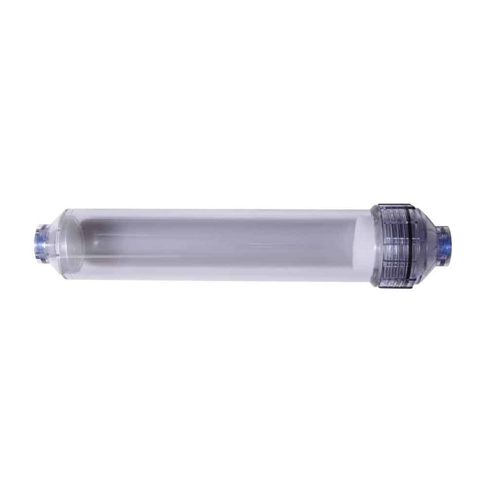 10"X 2"Clear In-Line Housing With 1/4" Portholes