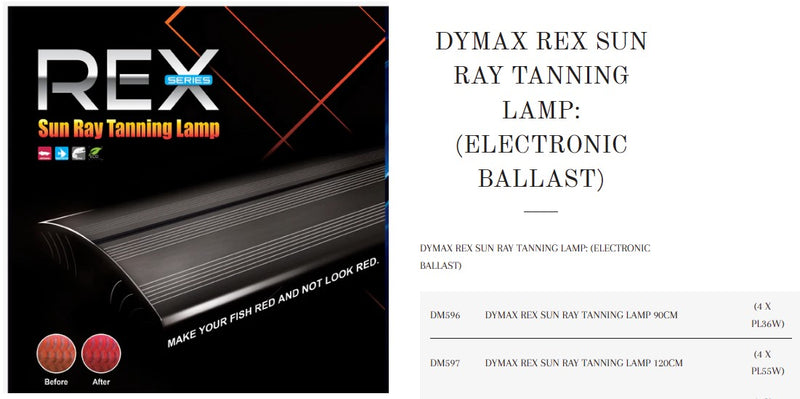 Dymax Rex Sun Ray Tanning Lamp 120cm-1
