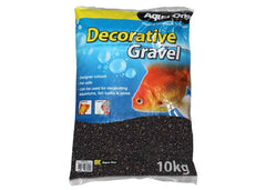 Aqua One Decorative Gravel 10kg Black Silica 2-3mm-1