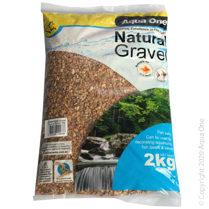 Aqua One Natural Gravel Layered Brown 2kg-1