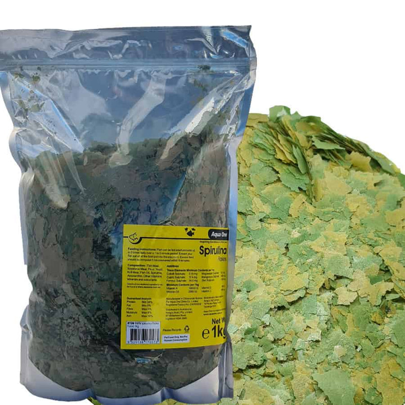 Aqua One Spirulina Flake Fish 1Kg-1