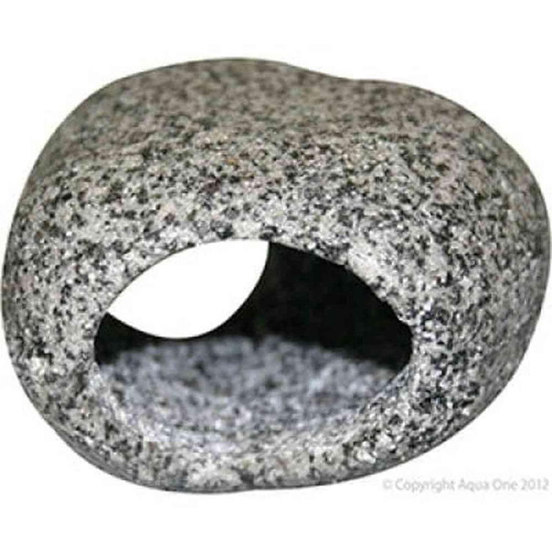 Ornament Cave Round Small 9.5x8.5x5.3cm Granite-1