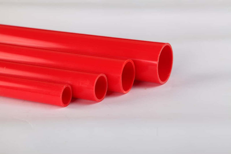 Red DIN UPVC Pipe Per Metre-1