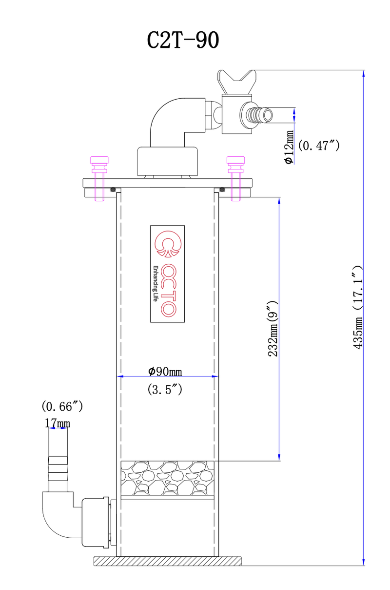 OCTO C2T-90 Universal CO2 Scrubber-5