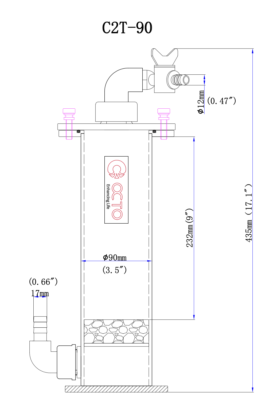 OCTO C2T-90 Universal CO2 Scrubber-5