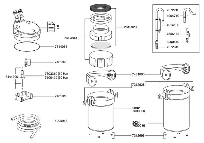 EHEIM ecco pro 200 - external filter of low energy consumption with easy handling-4
