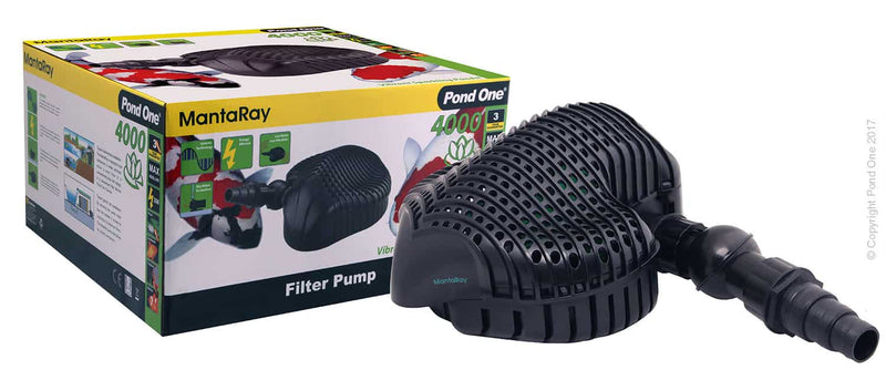 Pond One MantaRay 4000 Filter Pump 4000LH 3.2mh H 10m Cable-1