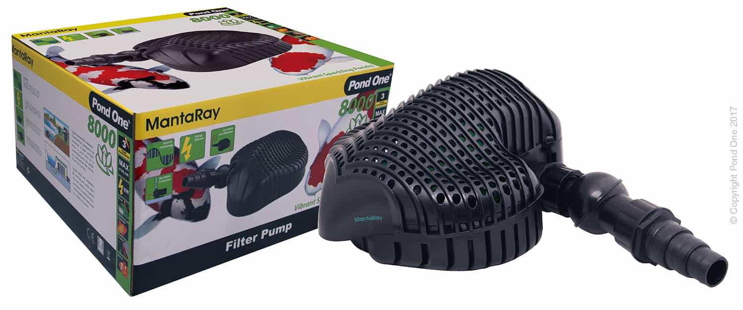 Pond One MantaRay 8000 Filter Pump 8700LH 4.5mh H 10m Cable