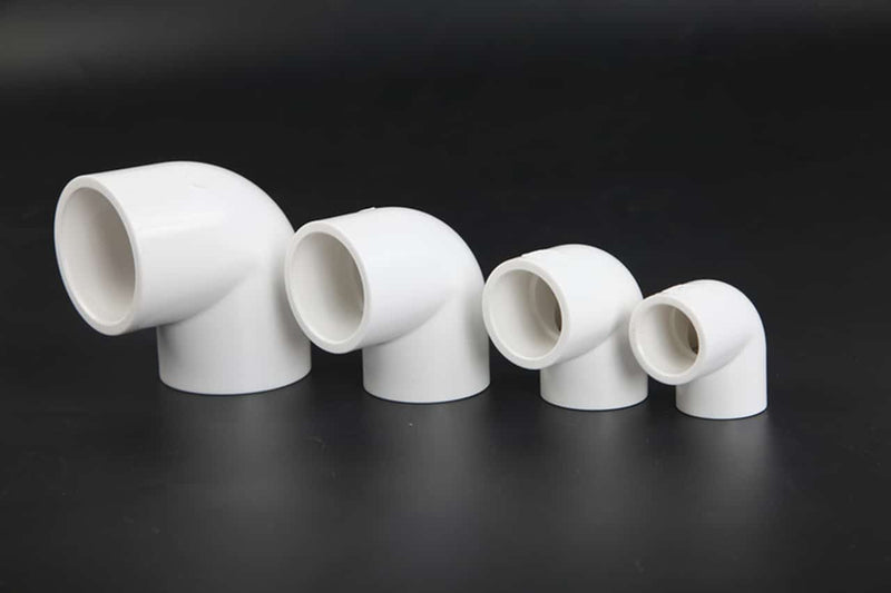 White DIN 90 Degree Elbow-1