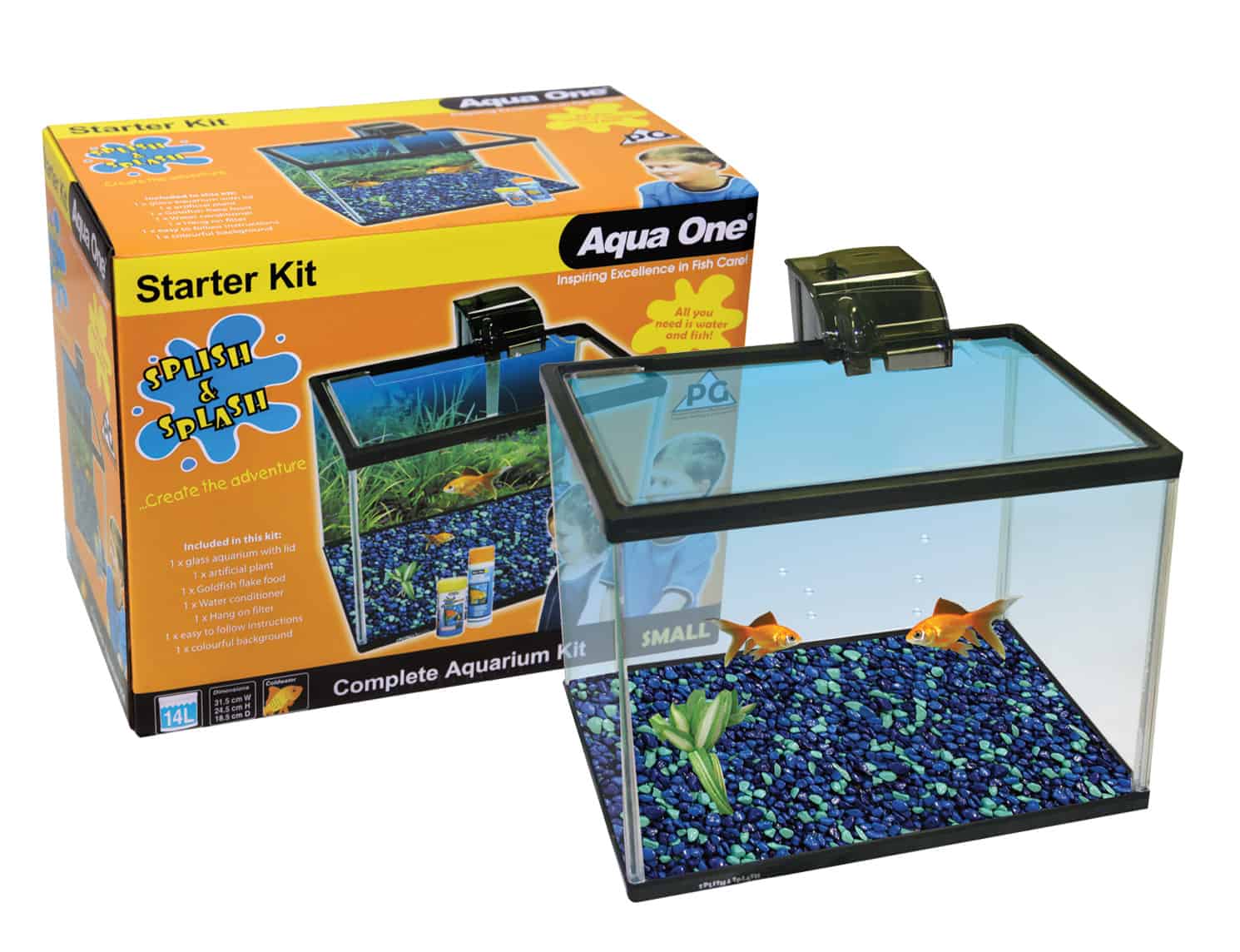 Splish & Splash Starter Kit Sm 14L Glass-1