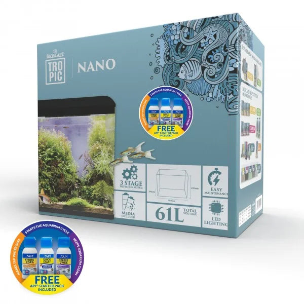 Bioscape Nano Aquarium Unit Black 61ltr 58x29x49cm
