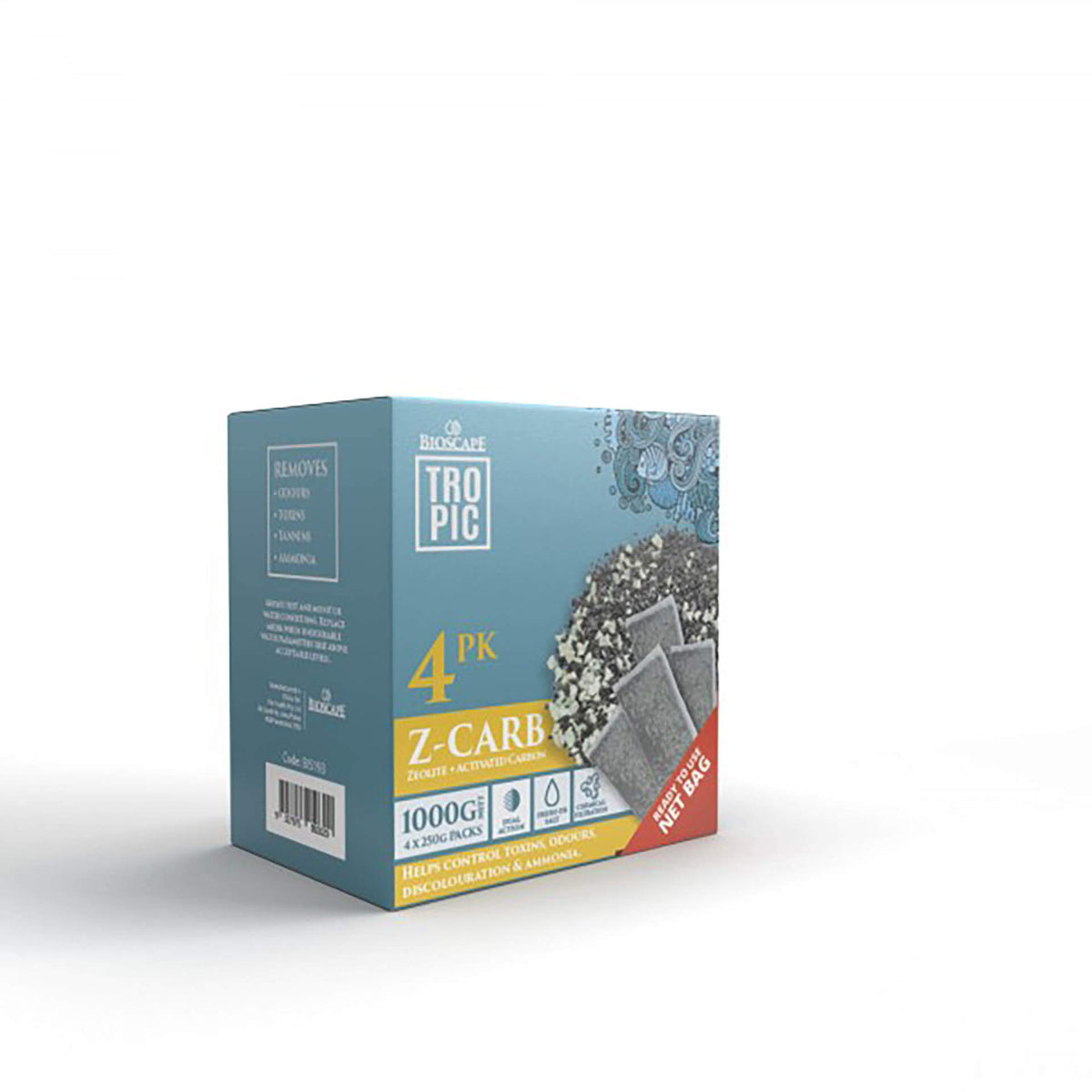 Bioscape Zeo/Carbon Pouches 1000gm 4 x 250gm