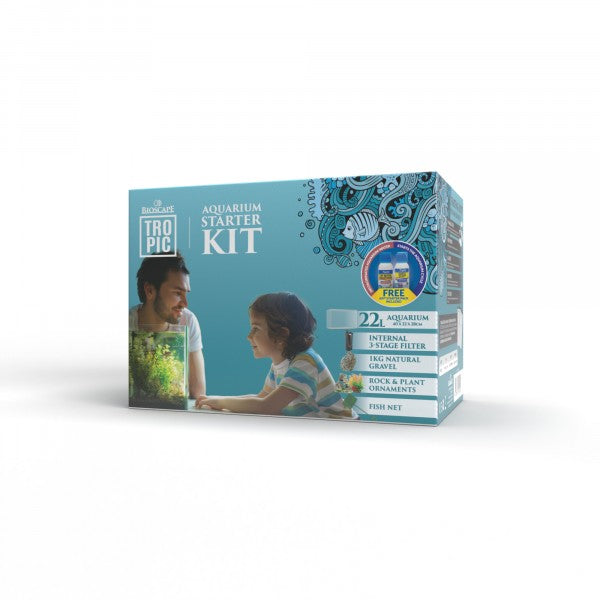 Bioscape Deluxe Aquarium Starter Kit 22ltr 40 x 22 x 28cm-1