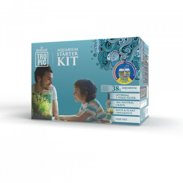 Bioscape Deluxe Aquarium Starter Kit 38ltr 50 x 30 x 26cm-1