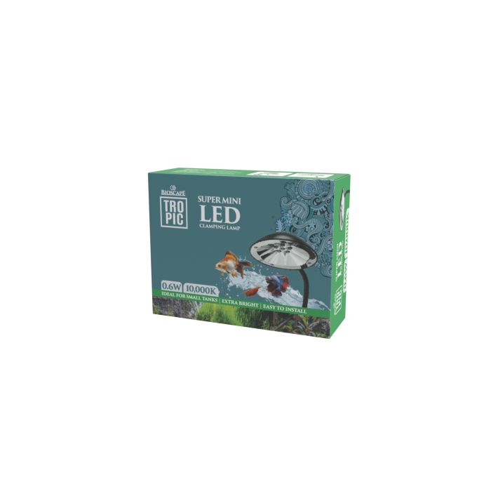Bioscape Super Mini LED Clamp Lamp Black 0.6w-1