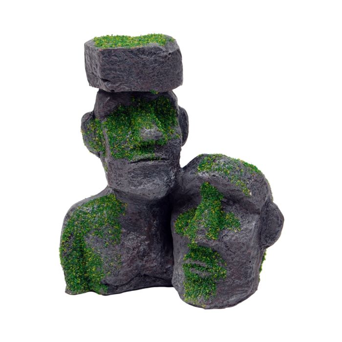 Bioscape Moss Easter Island Statues 12 x 11cm-1