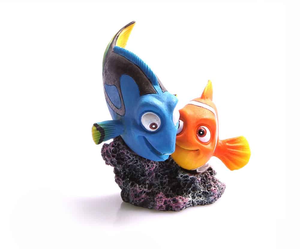 Ornament Blue Tang And Clownfish 10x9.5x9.8cm-1