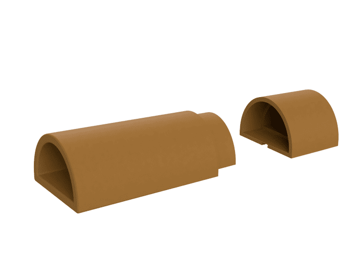 EZYCAVE - D SHAPE | LIGHT BROWN