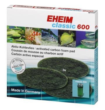 EHEIM activated carbon pad (3 pcs.) for classic 600
