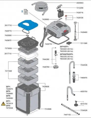 EHEIM professionel 4+ 250 - highly efficent external filter with Xtender button-3