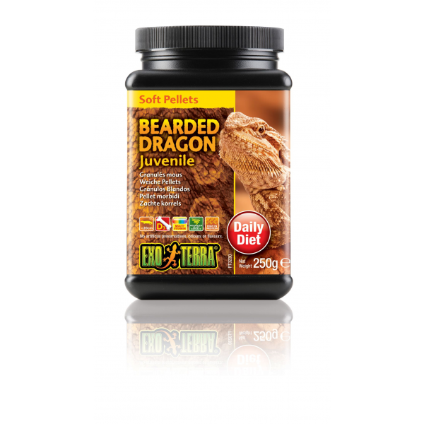 Exo Terra Bearded Dragon Food Juvenile Soft Pellets 500g-1