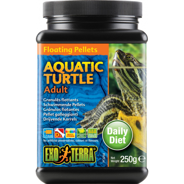 Exo Terra Turtle Food Adult Floating Pellets 250g-1