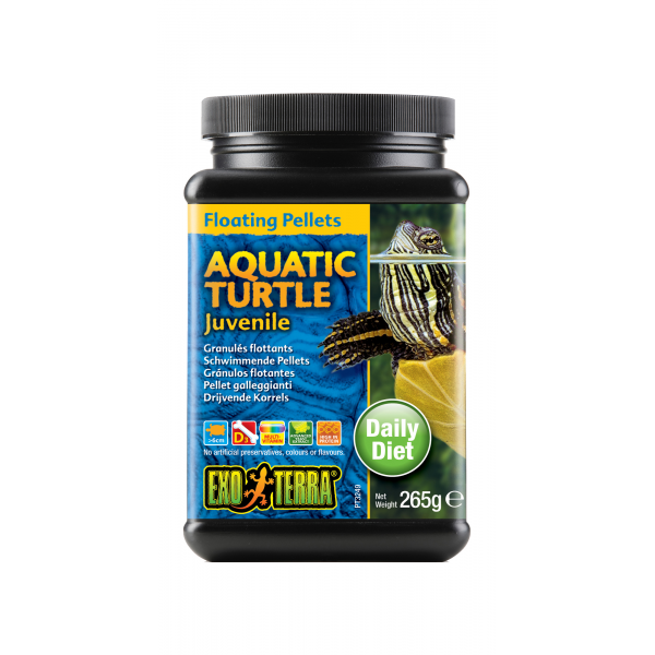 Exo Terra Turtle Food Juvenile Floating Pellets 265gm-1