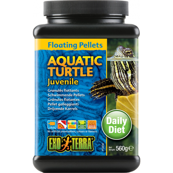 Exo Terra Turtle Food Juvenile Floating Pellets 560gm-1