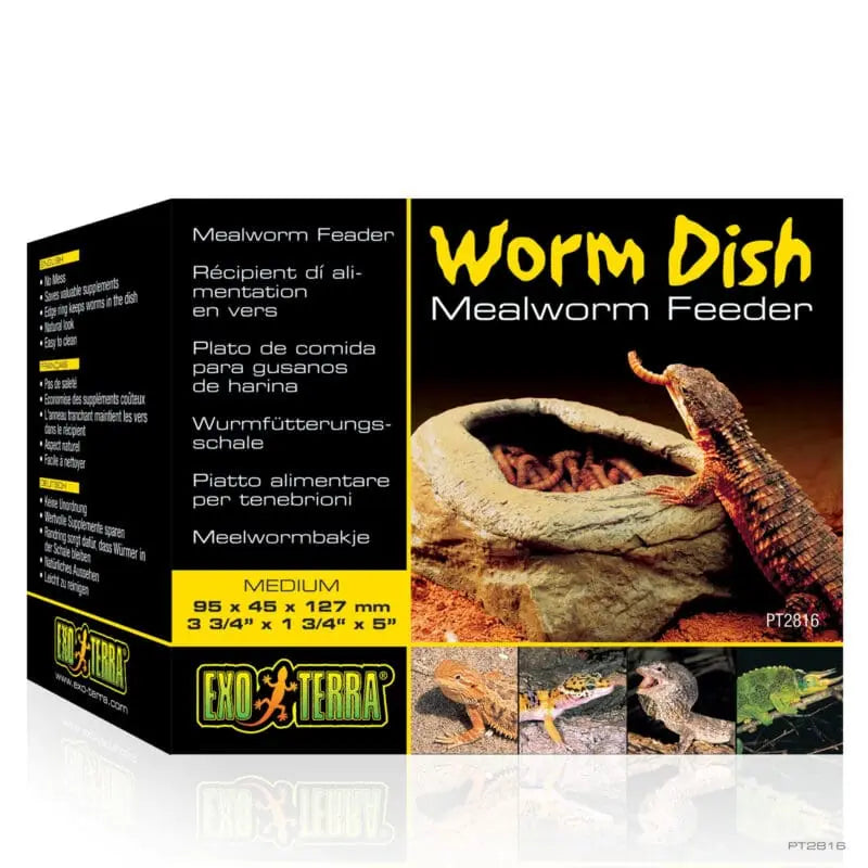Exo Terra Worm Dish Mealworm Feeder-1