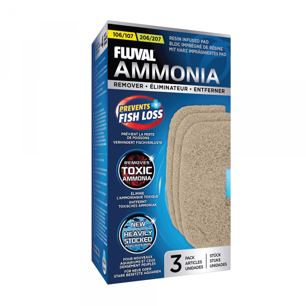 Fluval 106/107 206/207 Ammonia Remover Pads 3 Pack