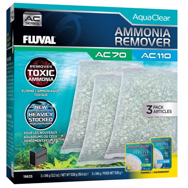 Fluval AC70/110 Ammonia Remover Insert 3 Pack-1