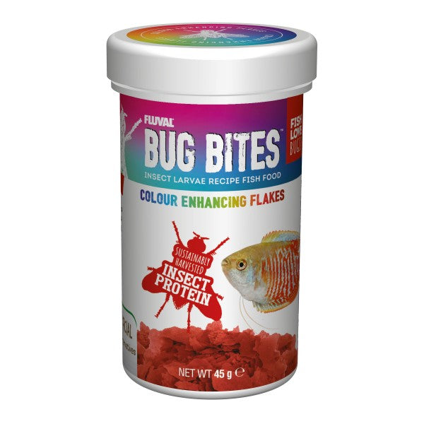 Fluval Bug Bites Colour Enhance Flakes-3