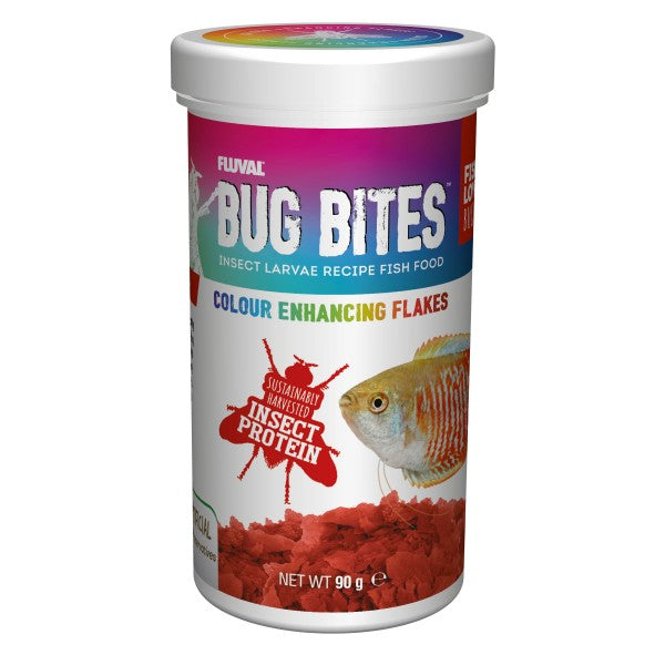 Fluval Bug Bites Colour Enhance Flakes