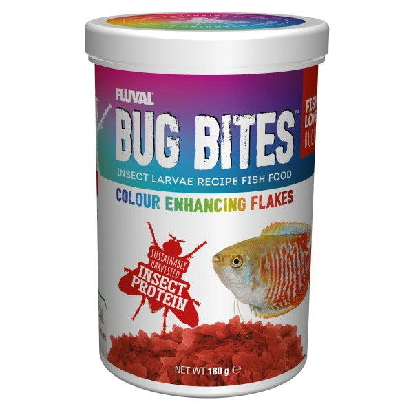 Fluval Bug Bites Colour Enhance Flakes