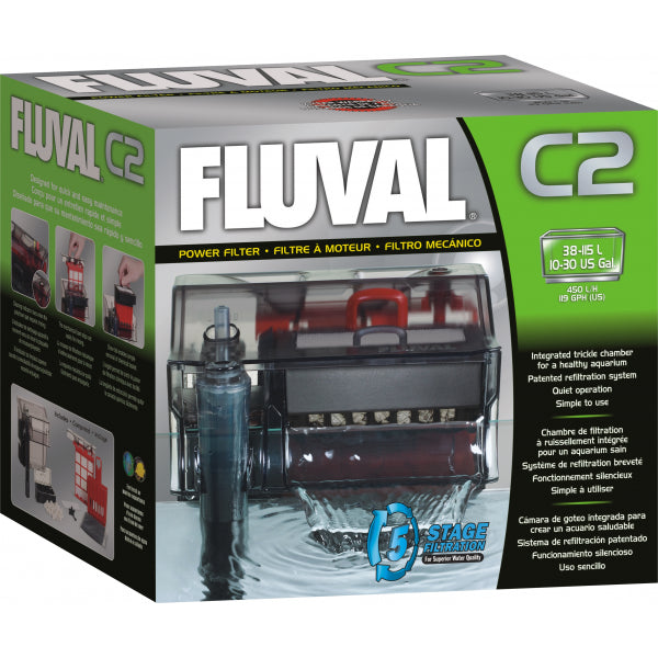 Fluval C2 Hang On Power Filter 450Lh 115L-1